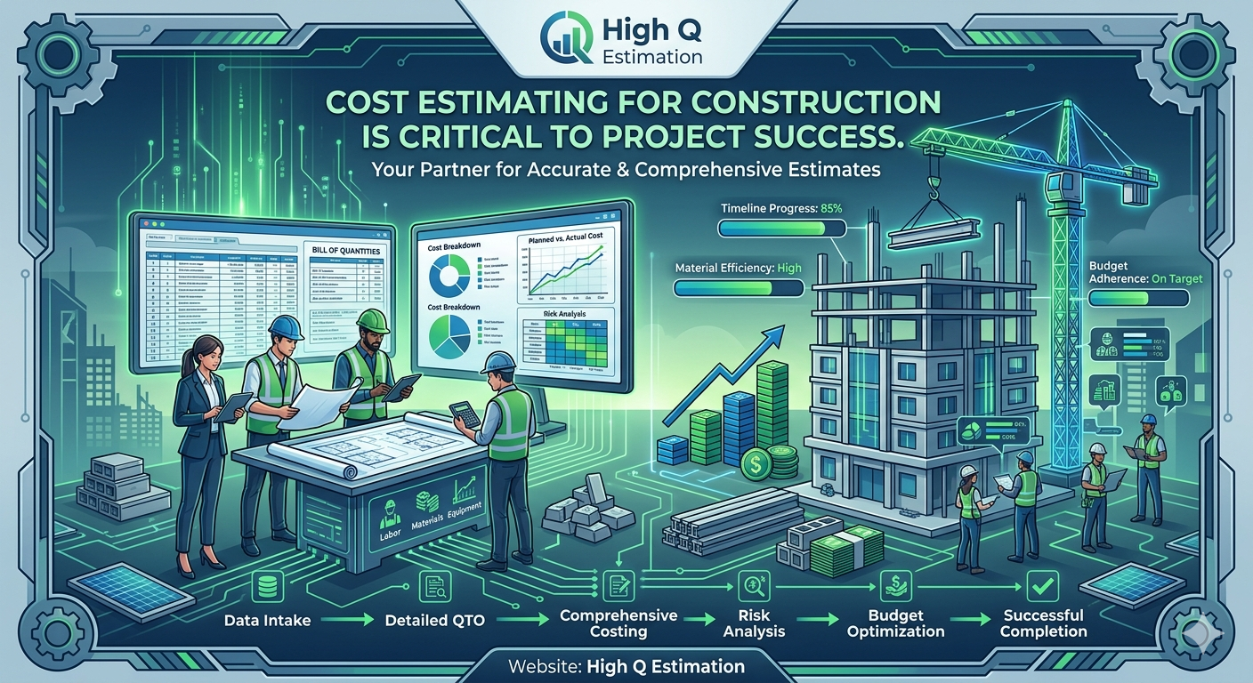 construction cost estimation in usa