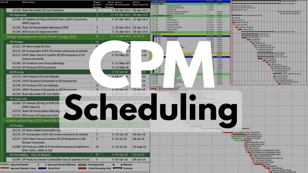 CPM Schedules