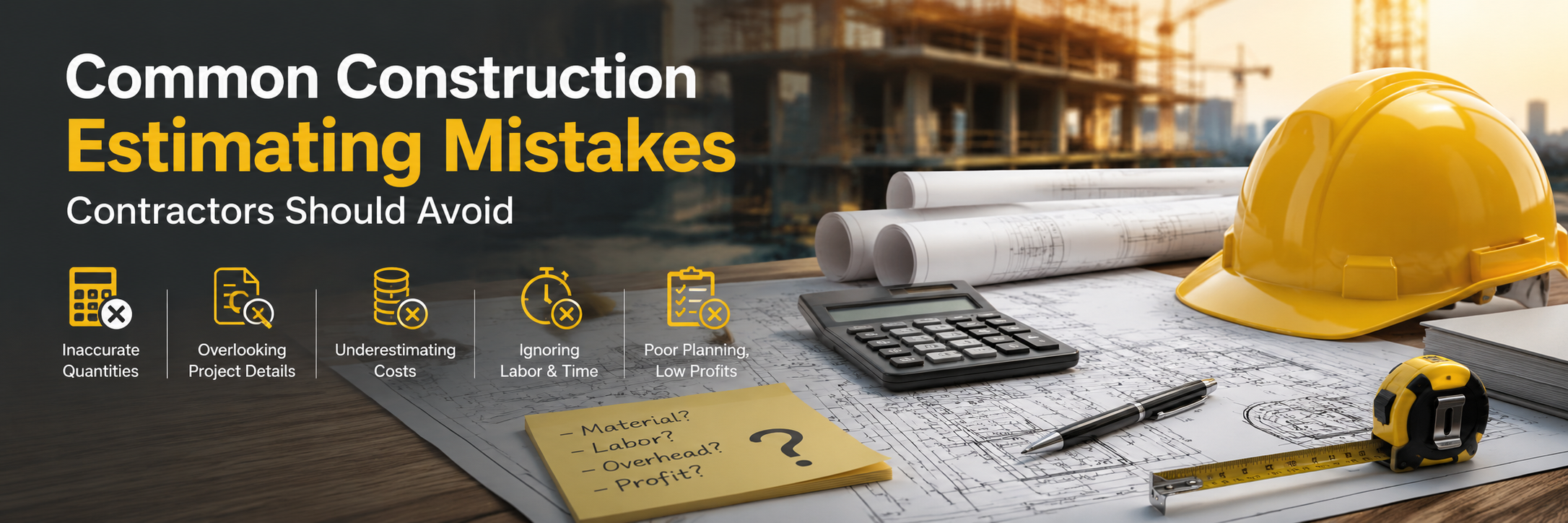 Common Construction Estimating Mistakes Contractors Should Avoid